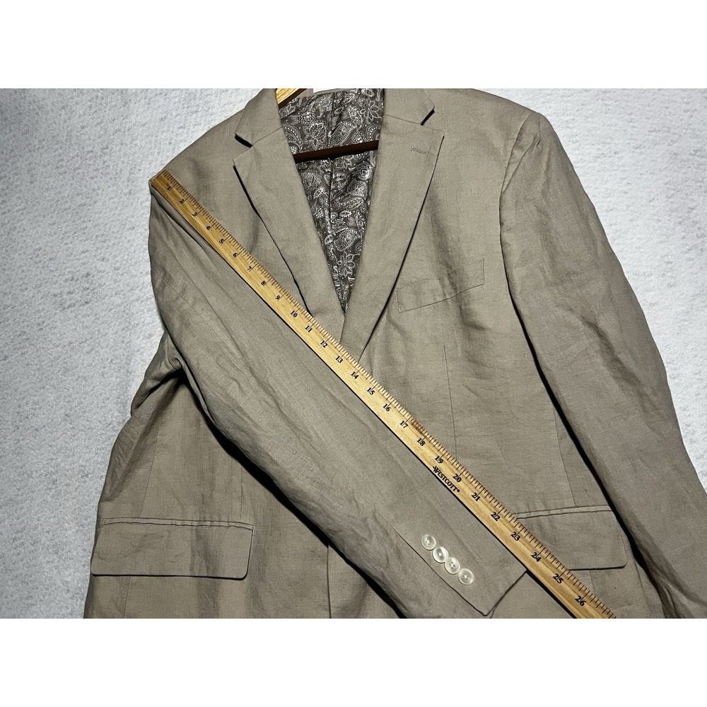 Lauren Ralph Lauren Men's 44S Linen Cream Lightweight 2 Piece Suit - Picture 9 of 15